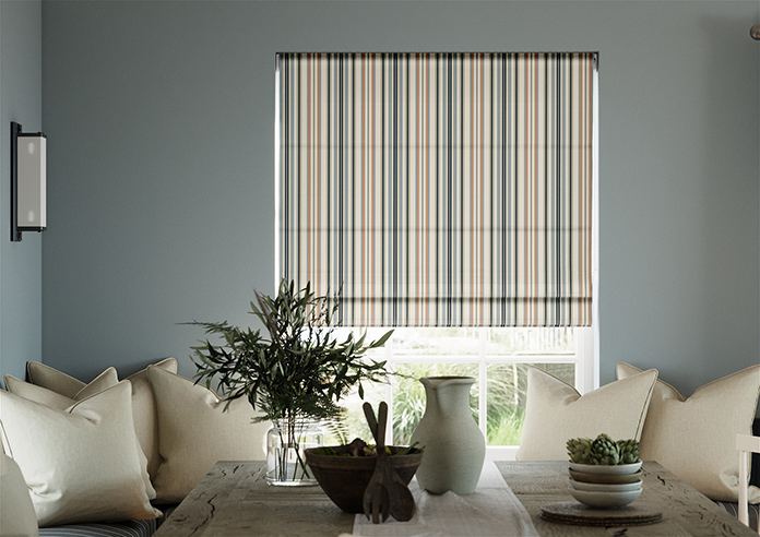 The British Stripe Co. Elizabeth, Polzeath No.1 - Twist&Fit Roman Blind - Image 3
